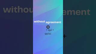 Acquiesce meaning with mnemonic ssc ssccgl vocabulary vocabularywithtrick [upl. by Leuqer]