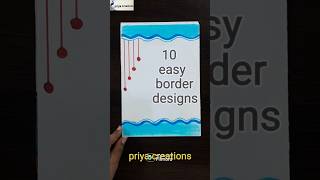 Beautiful Border design for projectProject work designsAssignment10 Easy Border Designs shorts [upl. by Chard]