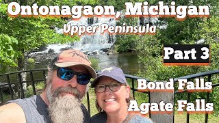 Ontonagon MI Part 3 UTV ride to Bond Falls Agate Falls [upl. by Nylsaj]