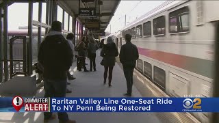 NJ TRANSIT To Resume Raritan Valley Line To Manhattan On Nov 4 [upl. by Ueik]