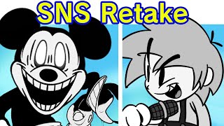 Friday Night Funkin VS Mickey Mouse  Sunday Night S Rookies V1 SNS Retake FNF ModCreepypasta [upl. by Eilla]