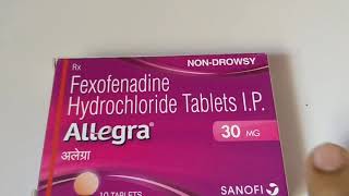 Allegra 30mg tablet full review in english [upl. by Niehaus69]