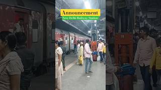 11058Amritsar  Mumbai CSMT Express announcement trainannouncementvideos newdelhirailwaystation [upl. by Sochor507]