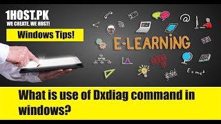 What is use of dxdiag command in windows Urdu  Hindi [upl. by Nahtaoj]