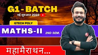 Applied MathematicsII  2nd Semester  G1 Batch  Real Marathon by Gaurav Sir [upl. by Aleusnoc]