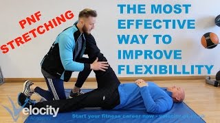 What is PNF stretching  Hamstring PNF stretch tutorial wwwvelocityptcouk [upl. by Chauncey]