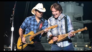 John Fogerty CCR and Brad Paisley play quotBad Moon Risingquot on Jimmy Kimmel LIVE [upl. by Cheatham]