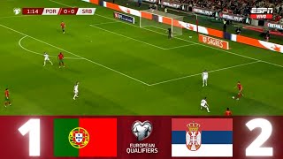 Portugal vs Serbia 12  UEFA European Qualifiers  World Cup Qatar 2022  141121 [upl. by Oneladgam]