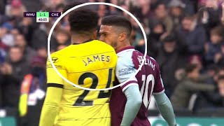 Reece James confronted Lanzini Vs West ham united 😡 [upl. by Brodeur]