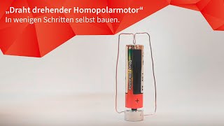 Draht drehender Homopolarmotor  einen Elektromotor selbst bauen  Cornelsen Experimenta  2020 [upl. by Adnawal]