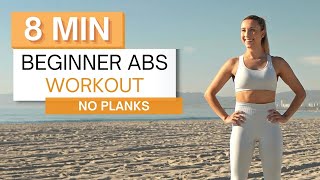 8 min BEGINNER ABS WORKOUT  Slow But Intense Core Burn  No Planks [upl. by Anuska12]