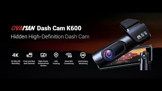 OVAMAN 4K Dash Cam Front and Rear [upl. by Kriss995]