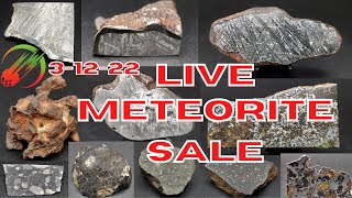 LIVE Meteorite Sale 31222 Replay Topherspin Meteorites [upl. by Doowyah]