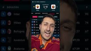 😅 ROMAGENOA 10 asroma championsleague seriea calcio football perte neiperte [upl. by Chesna]