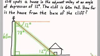 Angle of ElevationAngle of Depression Problems [upl. by Crescantia]