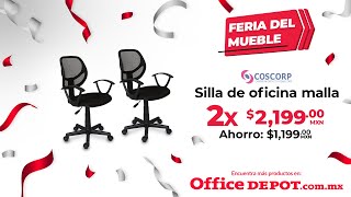 Silla de oficina Coscorp de malla dos por 219900 MXN [upl. by Thurber]