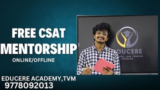 FREE UPSC CSAT MENTORSHIP [upl. by Woodhead]