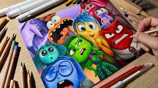 Drawing Inside Out 2 • Time Lapse [upl. by Elrebmik]