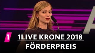 1LIVE Krone Förderpreis für Amilli  1LIVE Krone 2018 [upl. by Nrubloc]