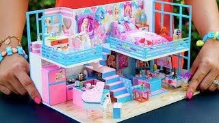 5 DIY Miniature Dollhouse Rooms Barbie [upl. by Irmo477]