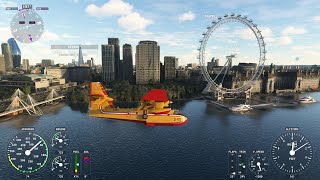 MSFS Fly CL415 around London [upl. by Feinleib]