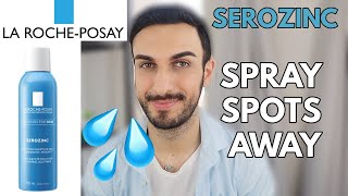 LA ROCHEPOSAY SEROZINC REVIEW  ACNE SPRAY FOR YOUR FACE [upl. by Nonnarb]