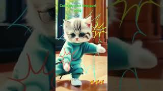 बिल्ली ने गजब डांस किया ☺️☺️ trending viralvideo youtubeshorts shortsfeed catlover catshorts [upl. by Ahsinnek]