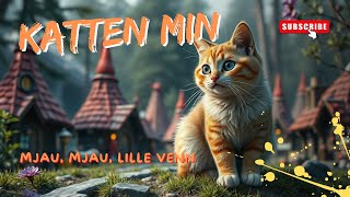 Katten  En Glad Barnesang på Norsk  Kattensangen for Barn [upl. by Brubaker]