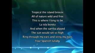 Madonna La Isla Bonita Lyrics In Vide [upl. by Hoes]