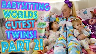 Babysitting Cutest Twins  JOJO SIWA VIDEOS [upl. by Yajiv]