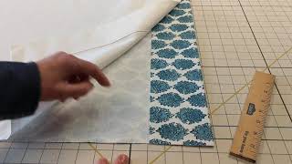 Time Saving Tips for Making Draperies Face Fabric and Lining Hems [upl. by Azile]