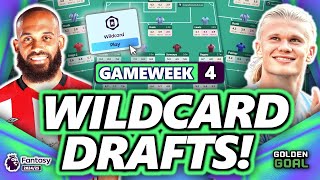 THE 4 BEST GAMEWEEK 4 WILDCARD DRAFTS  FPL Fantasy Premier League 2425 Strategy and Tips [upl. by Wolfie487]