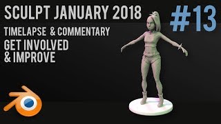 Sculpt January 2018  no 13  Punk  Blender [upl. by Naic]