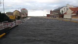 sztorm Darłówko Darłowo morze Bałtyckie Baltic Sea storm [upl. by Selec369]