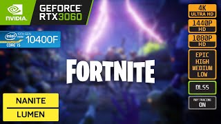 FORTNITE  RTX 3060  i5 10400F [upl. by Stevena]