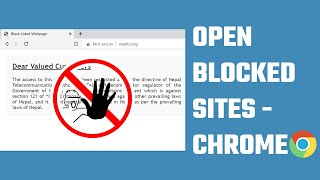 How to access blocked websites with google Chrome unblock blocked websites  2023 [upl. by Shaum]