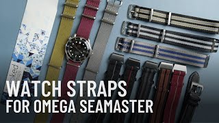 Watch Strap Options for Omega Seamaster  Hooked on Straps [upl. by Notnelc]