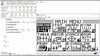 Matematik 5000 Ma 2bc VUXKapitel 4Statistik Läge och spridningsmått Standardavvikelse 4241 [upl. by Ahsikin952]