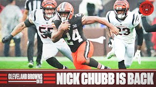 Cleveland Browns Running Back Nick Chubb is Back Practicing with the Cleveland Browns [upl. by Appledorf559]