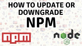 How to Update NPM or downgrade NPM version nodejs coding reactjs [upl. by Deevan]