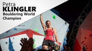 Interview  Petra Klingler Bouldering World Champion [upl. by Helban]