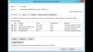 Configuring NTFS Permissions in Windows [upl. by Manlove640]