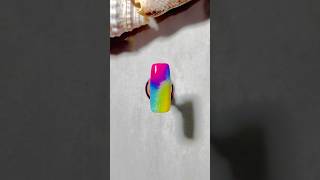 Stunning ombre 🌈 🤍 nail art 🎀 youtubeshorts nailart easynails [upl. by Eihtur]