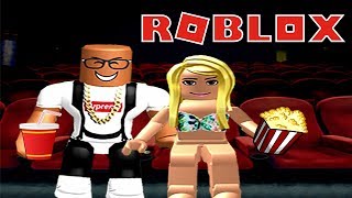 GOING TO THE MOVIES IN ROBLOX [upl. by Elrebma]