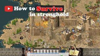 how to survive in Stronghold  tactics against 3 Enemies [upl. by Niloc]