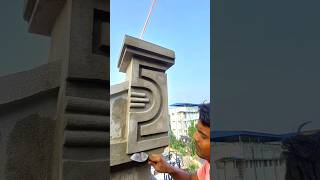 Latest Parapet Piller Design 👌👍 shortvideo construction plastar [upl. by Palecek443]