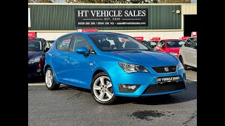 SEAT IBIZA 12 TSI FR Hatchback 5dr NG66EZV 2017 66 76342 miles Petrol Manual Blue 1 owner FSH [upl. by Coretta]