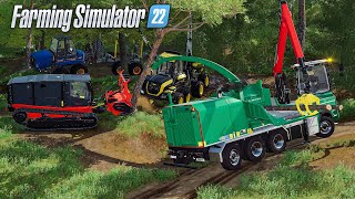 ABATTAGE de bois amp Fabrication de planches  Forestier Farming Simulator 22 [upl. by Esialb]