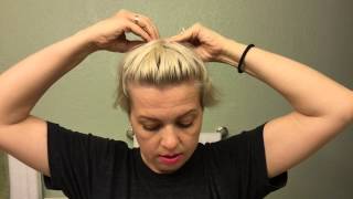 how to do a mini bouffant for short hair [upl. by Robbins]