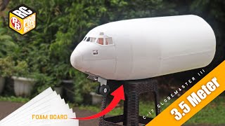 Build Not So Giant C17 Globemaster RC Plane from Foam  Part 2 [upl. by Shaughnessy]